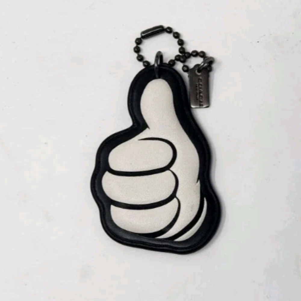 🖤🔹️Coach 🔹️Mickey Leather Charm Hangtag Set of 4 Limited Edition - Picture 5 of 8